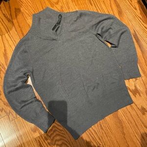 Men's Charcoal Turtleneck Sweater